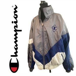 Vintage Champion Zip Up Windbreaker